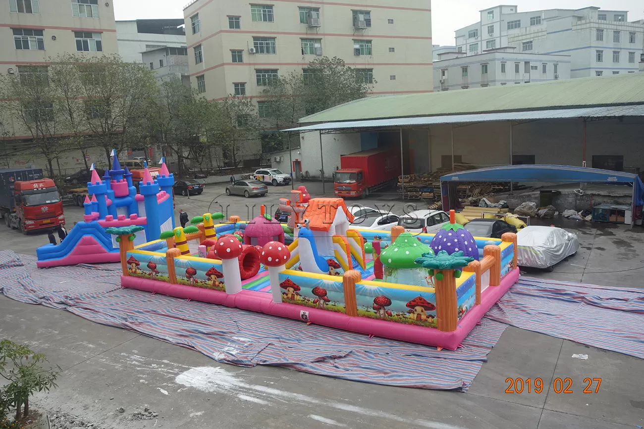 Inflatable playground amusement park equipment