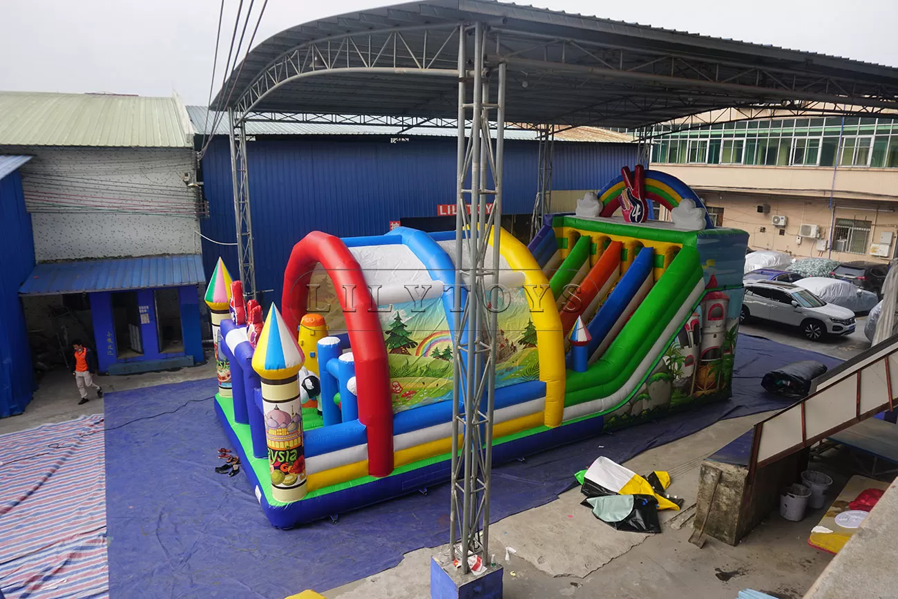 big inflatable playground for sale fun city with tent