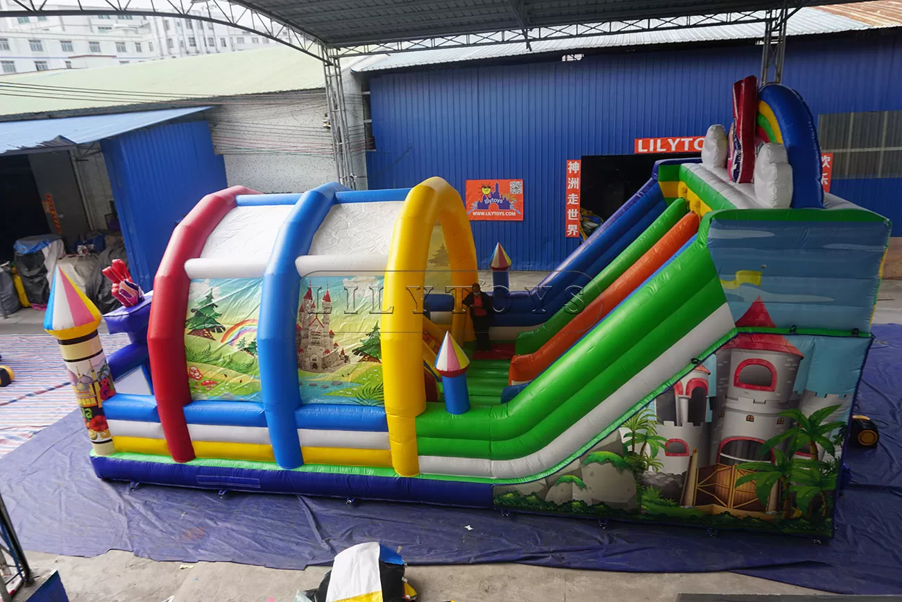 big inflatable playground for sale fun city with tent