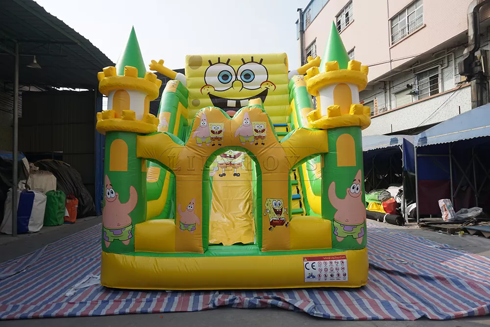 SpongeBob Inflatable Jumping Castle Slide
