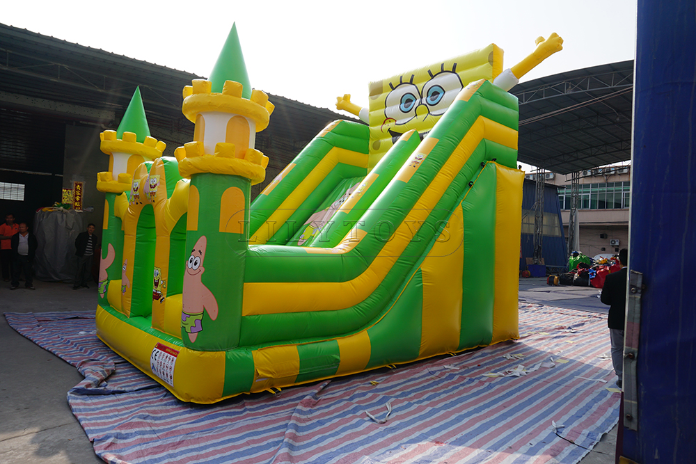 Sale SpongeBob Inflatable Jumping Castle Slide