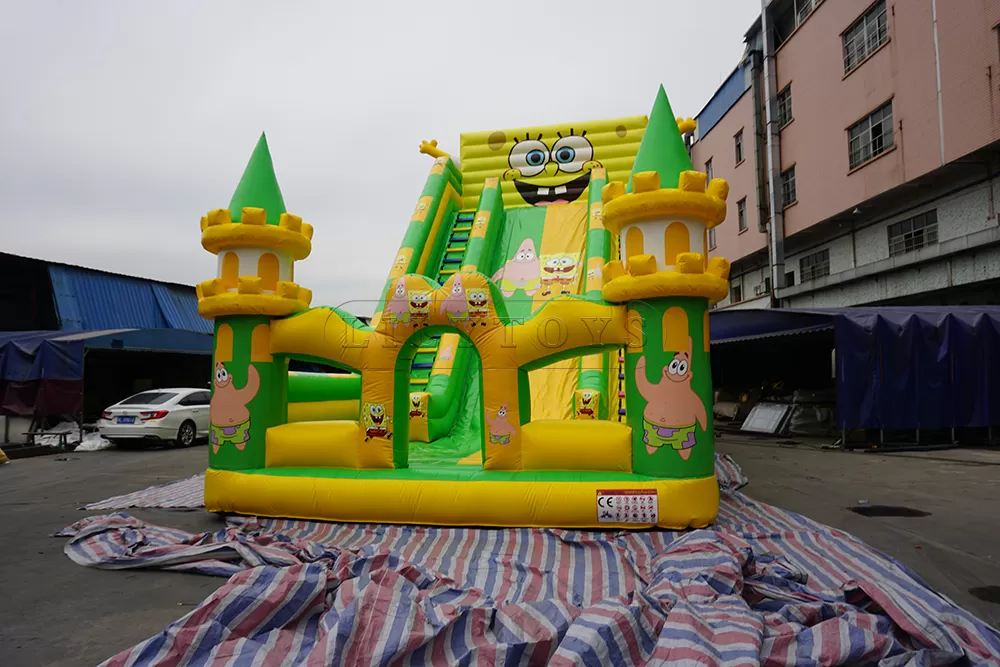 SpongeBob Inflatable Jumping Castle Slide