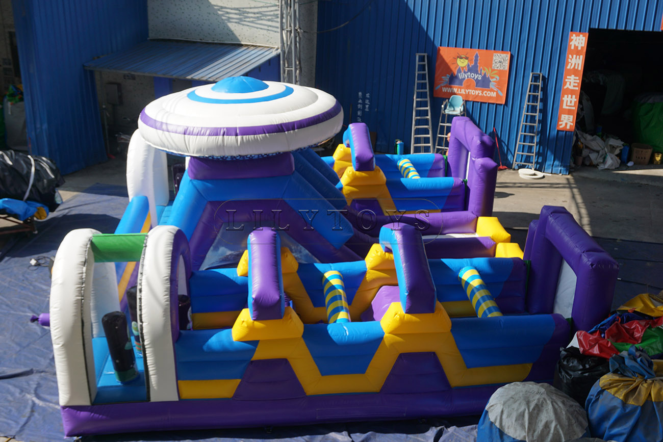 UFO inflatable Obstacle Course playground bouncer