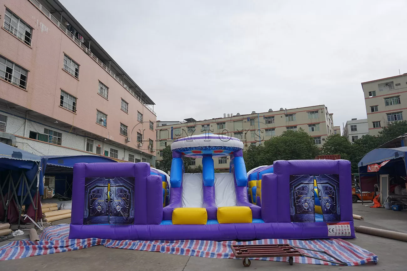 UFO inflatable Obstacle Course playground bouncer