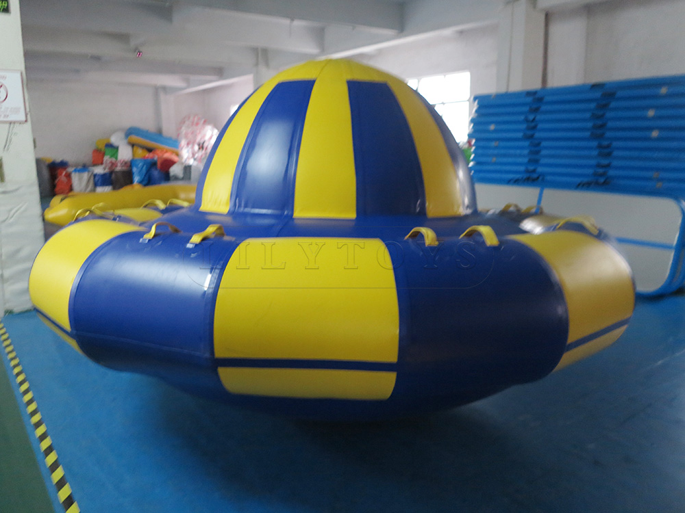 inflatable aquatic towable water games disco towable boat