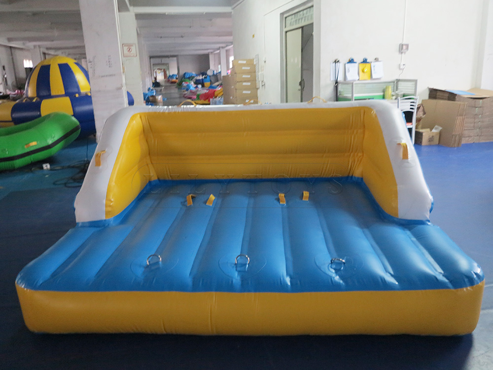 Inflatable towable water sports floating water sofa