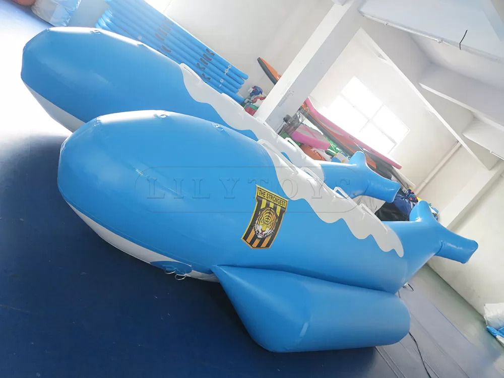 towable inflatable flying jet ski games flying fish tube