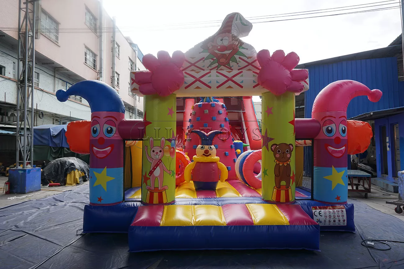 Inflatable sport park for sale clown theme amusement park