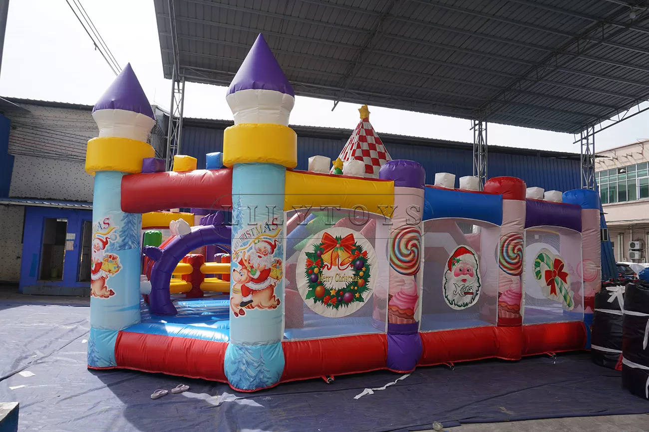 inflatable Christmas bouncy castle festival inflatable gift