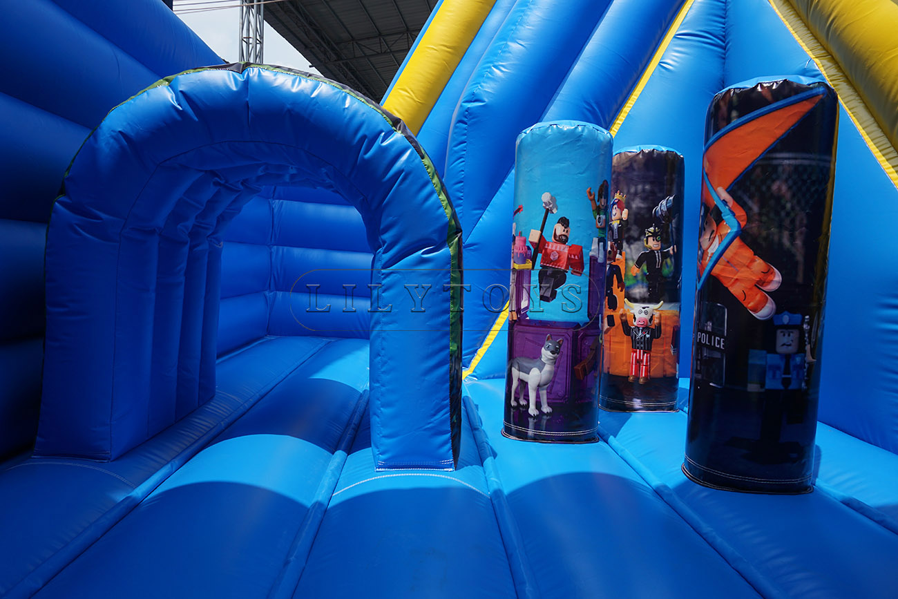 Roblox theme inflatable small bounce house inflatable trampoline bouncer for sale