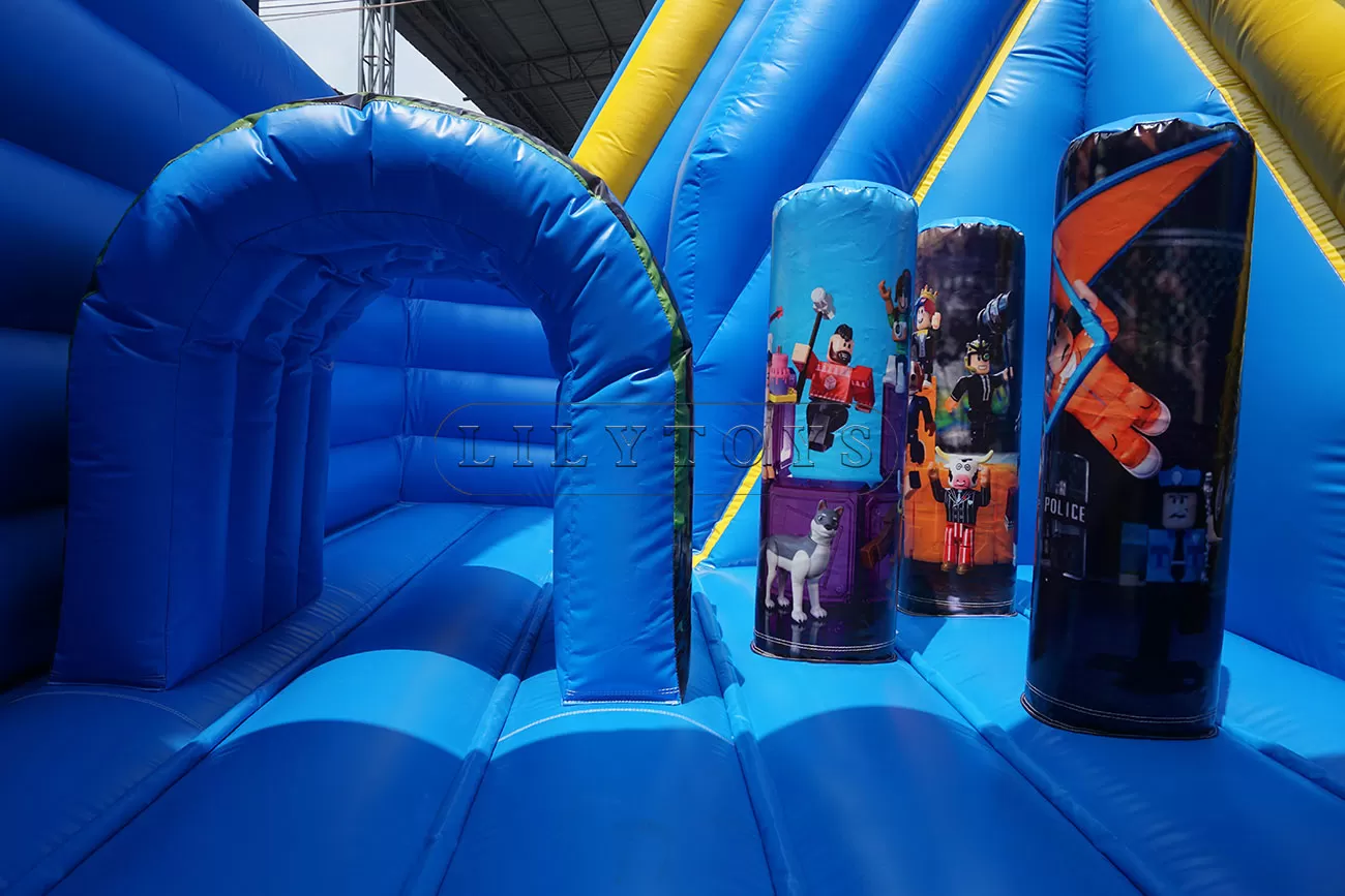 Roblox theme inflatable small bounce house air bouncer inflatable trampoline for sale