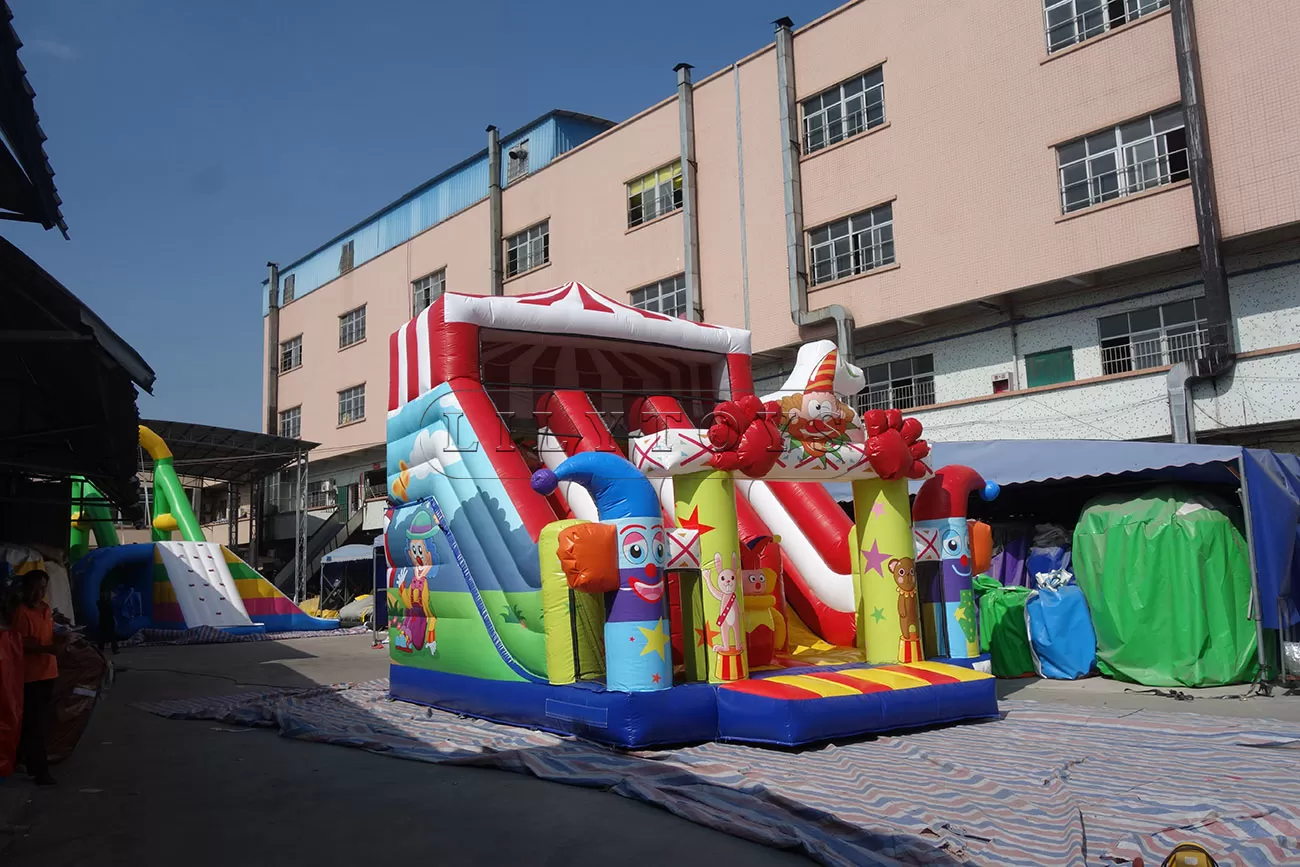 inflatable dry slide