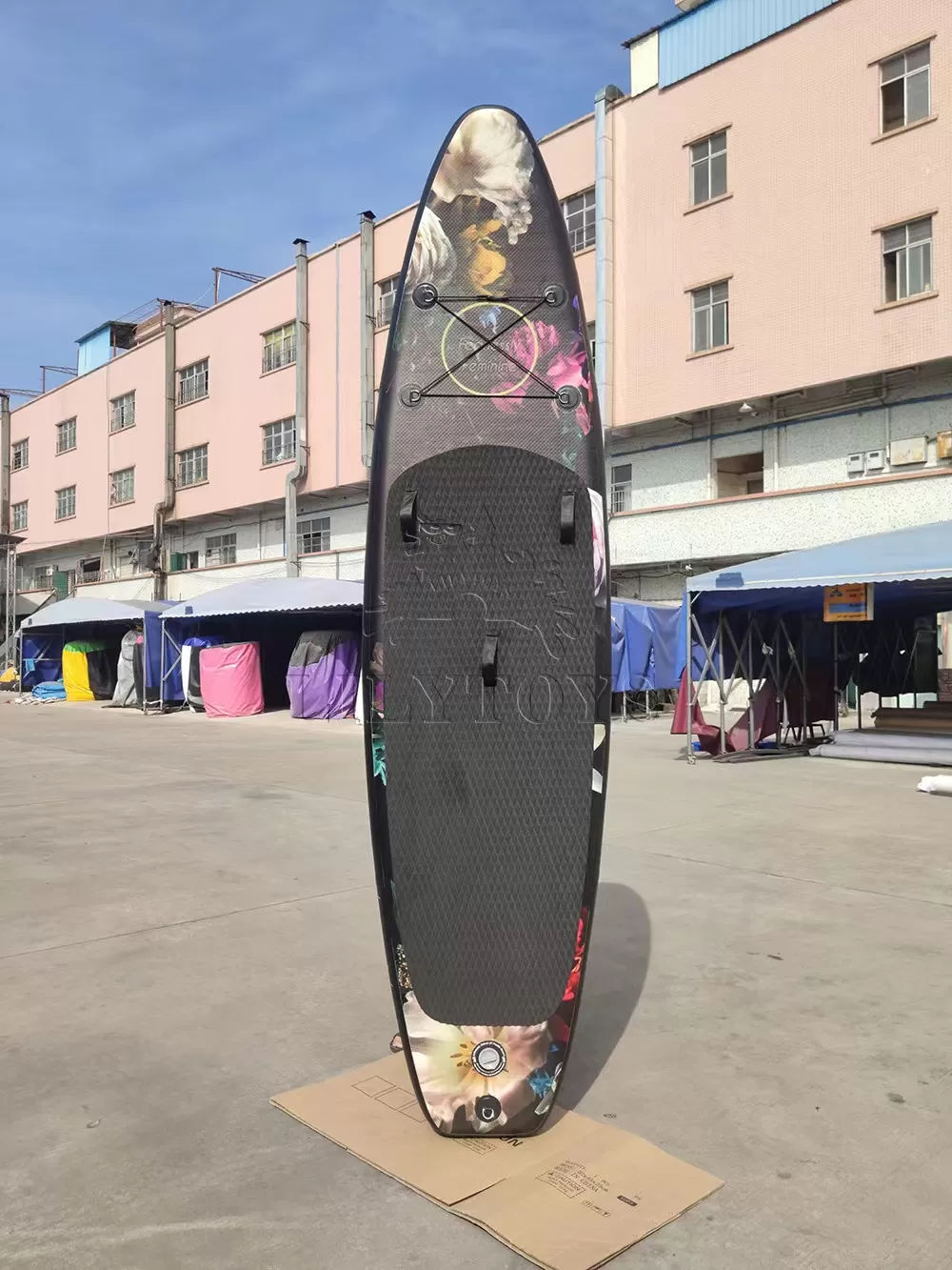 inflatable paddle board with flower printing