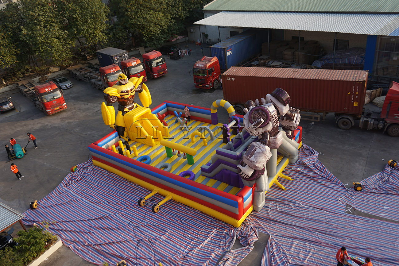 Transformers inflatable fun city giant inflatable playground