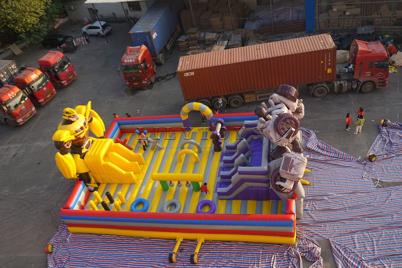 Transformers inflatable fun city giant inflatable playground