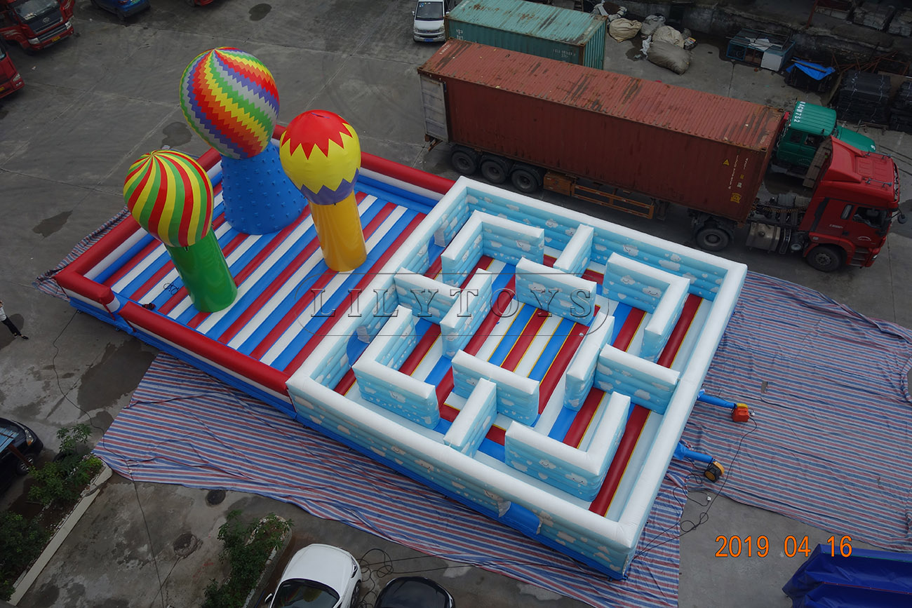 giant bounce house inflatable cloud airplane fun city