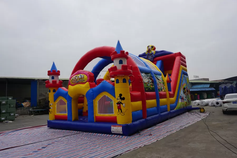 Inflatable Disney land sport park with tent for sale for kids