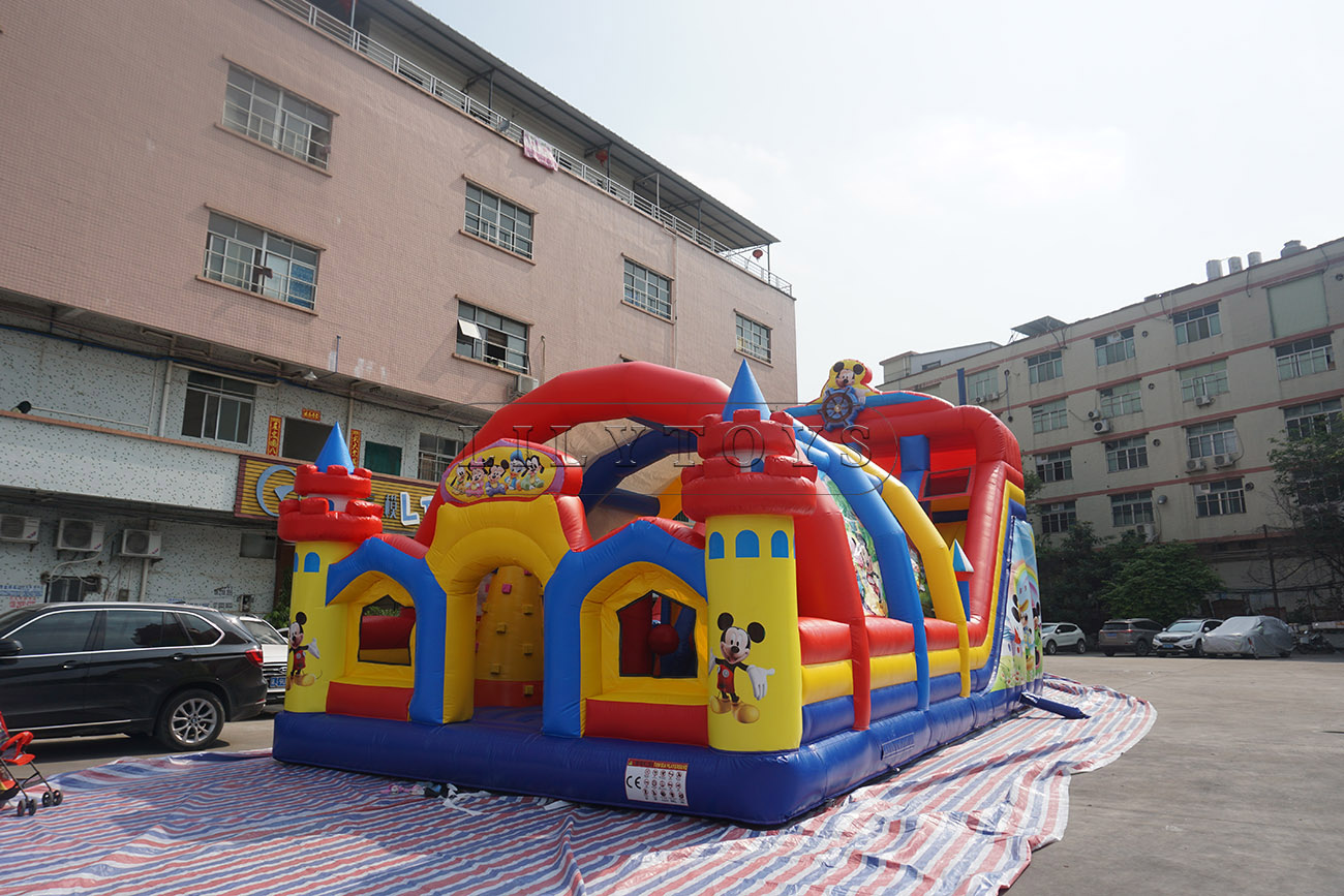 Inflatable Disney land sport park with tent for sale for kids