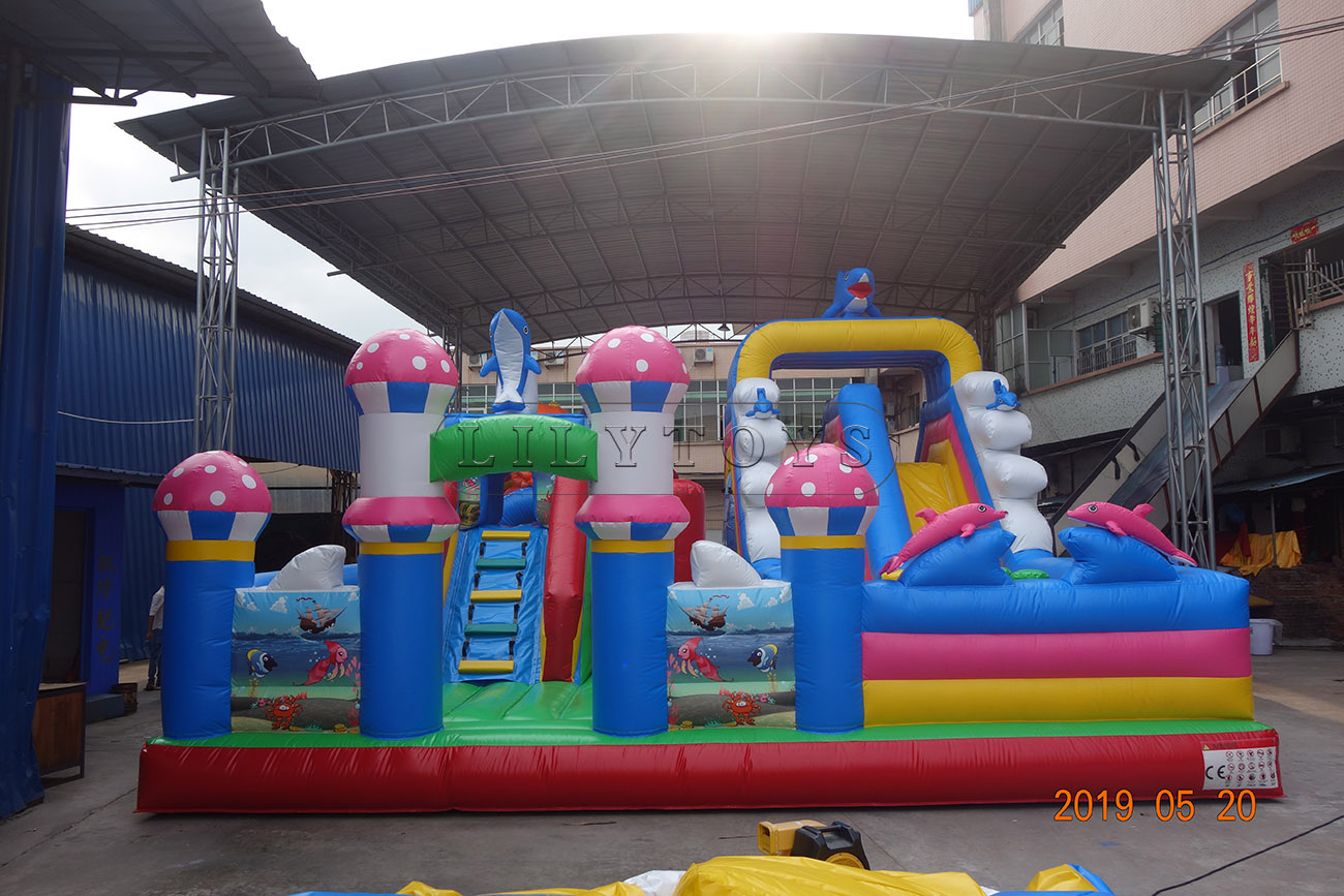 Dolphin used commercial inflatable fun city for sale