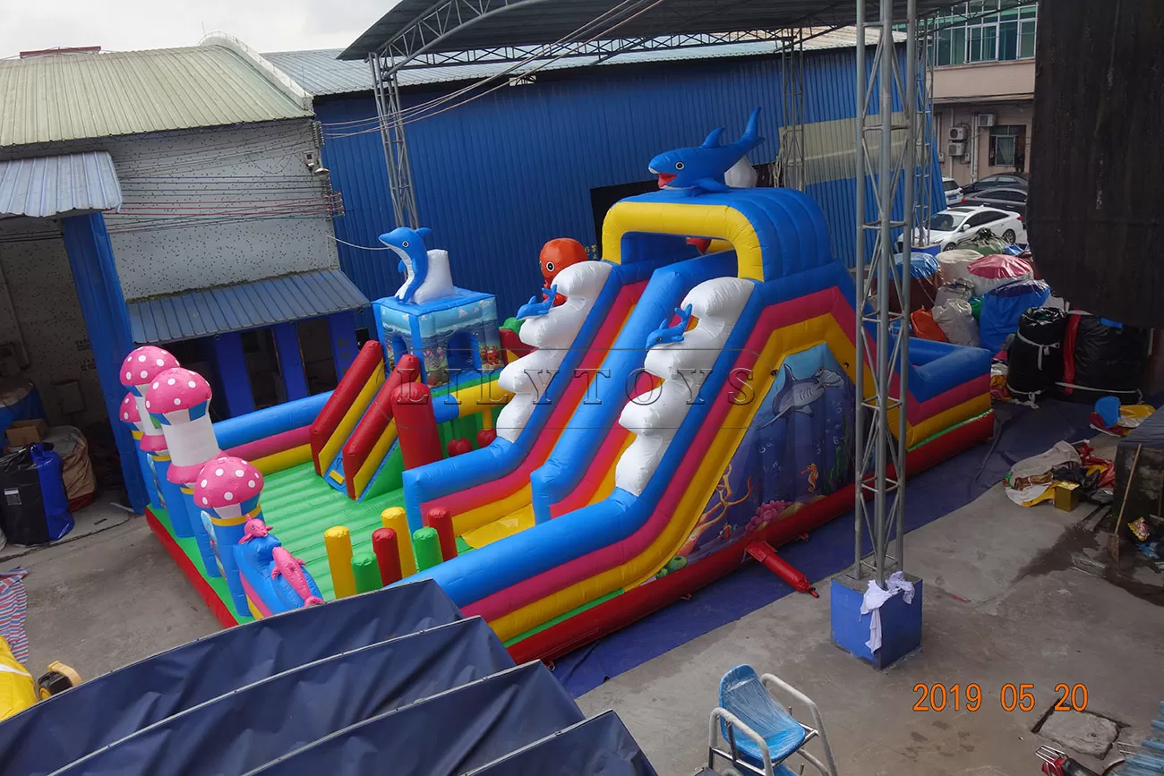 Dolphin used commercial inflatable fun city for sale