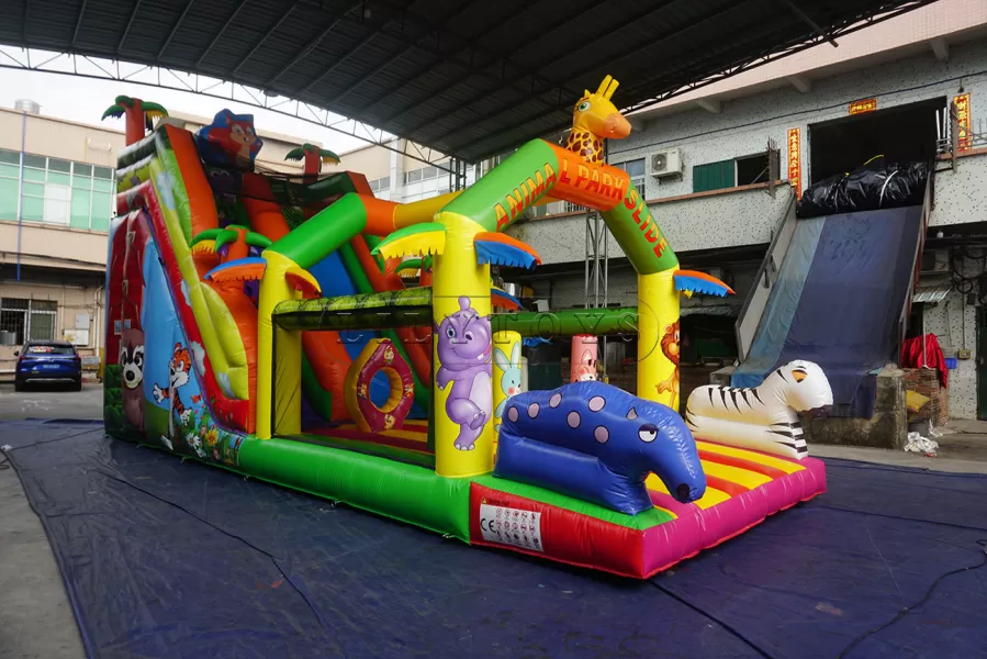 inflatable bouncy slide