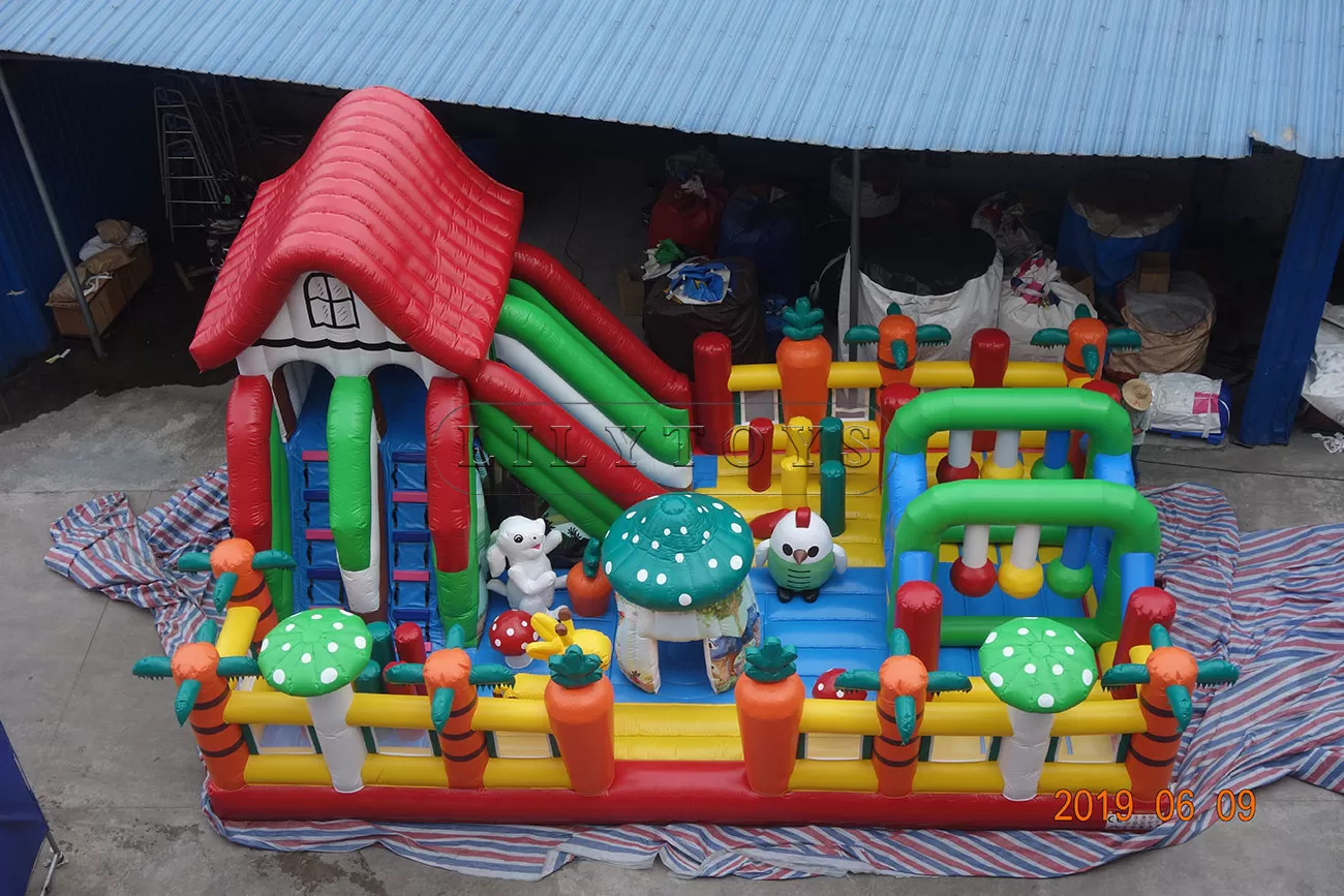 mushroom tree house inflatable fun city jumping castle