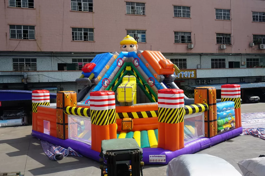 Giant inflatable theme park playground inflatable fun city