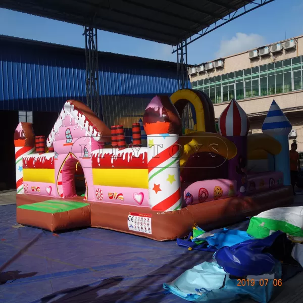 Candy and sugar inflatable toys for children trampoline