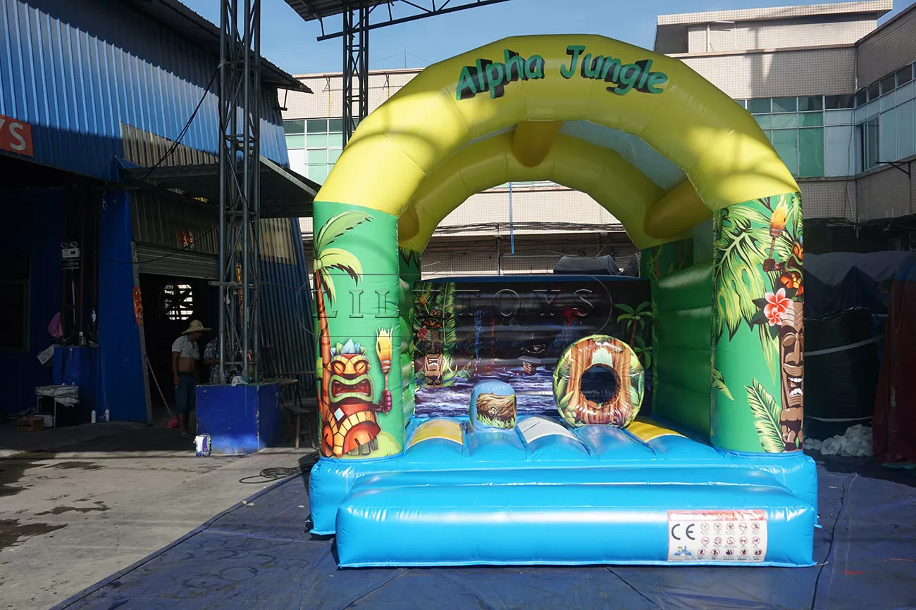 Alpha Jungle inflatable bounce house commercial air bouncer inflatable trampoline for sale