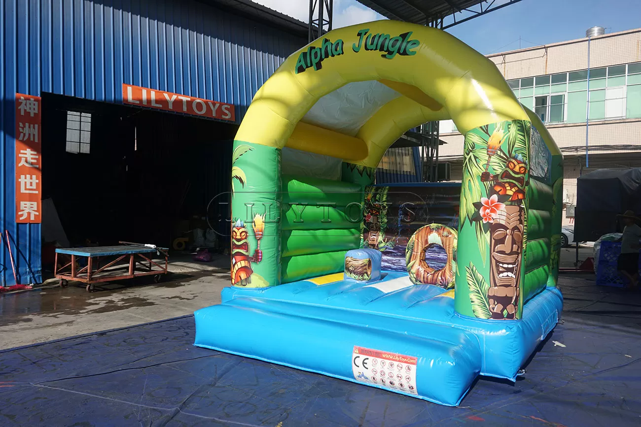 Alpha Jungle inflatable bounce house commercial air bouncer inflatable trampoline for sale