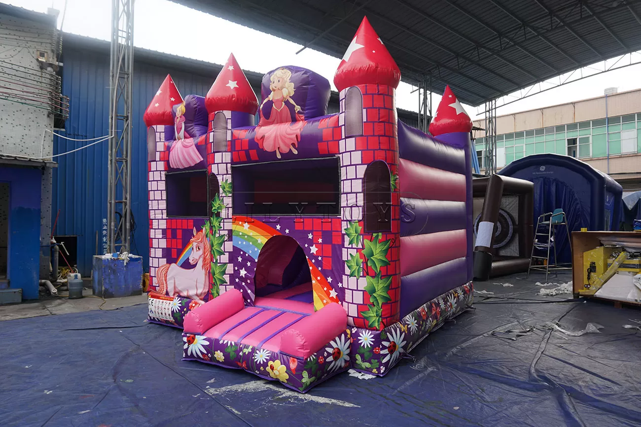 princess castle inflatable castle combo bounce house combo for sale