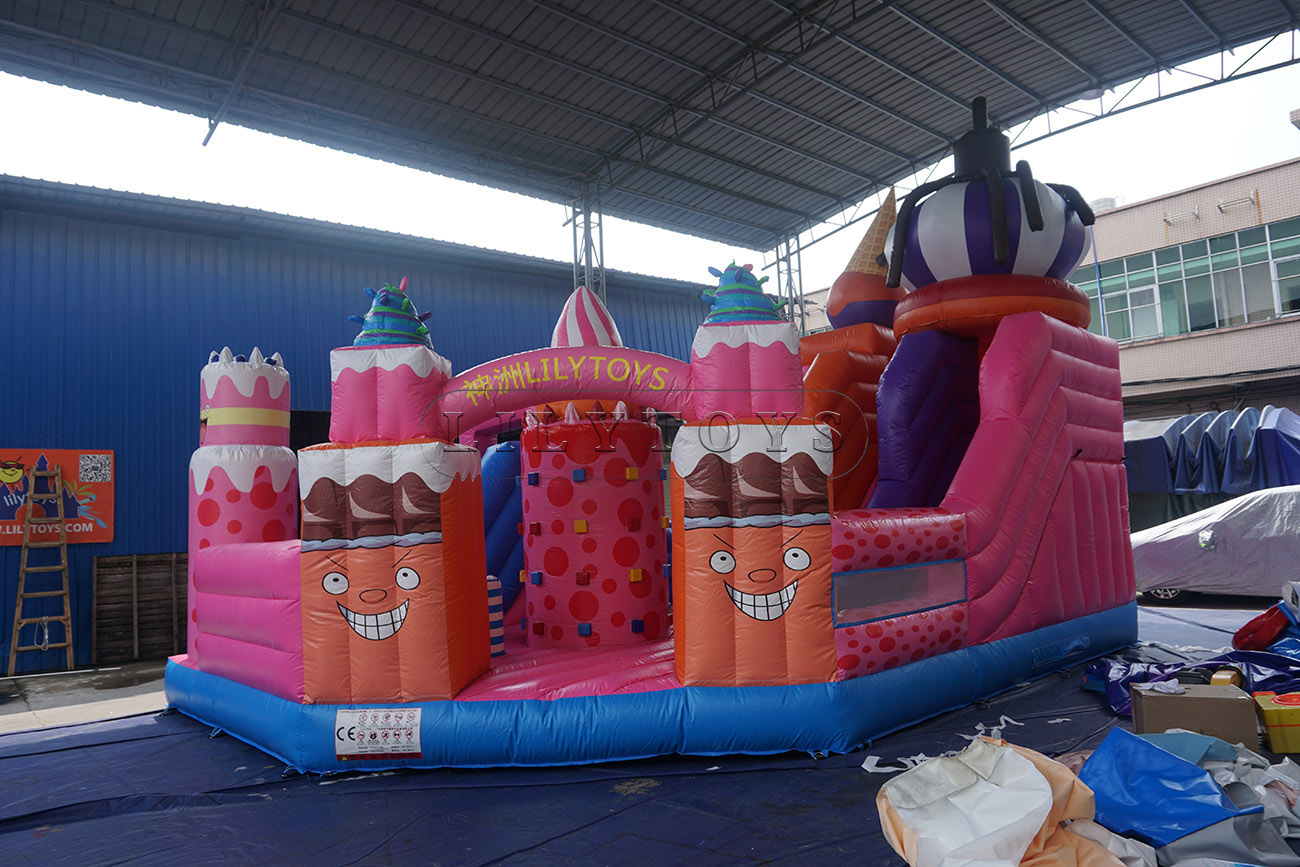 inflatable cake and icescream fun city inflatable trampoline