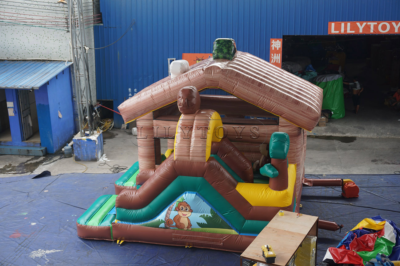 monkey theme inflatable jumping inflatable bounce for sale with factory price