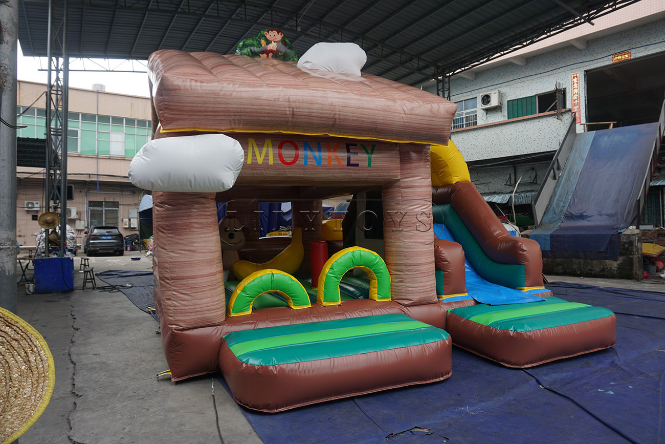 monkey theme inflatable jumping inflatable bounce for sale with factory price