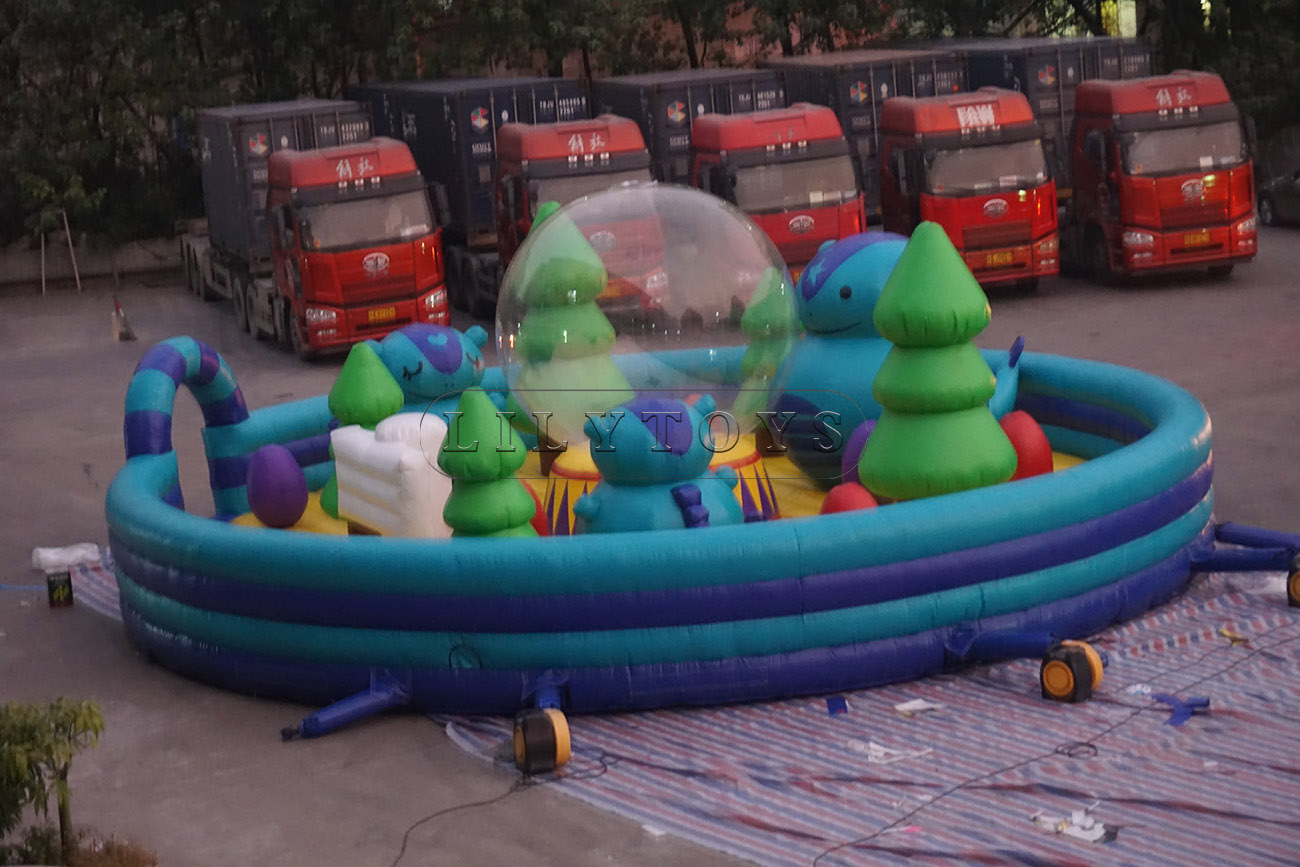 inflatable round mat inflatable tree amusement park