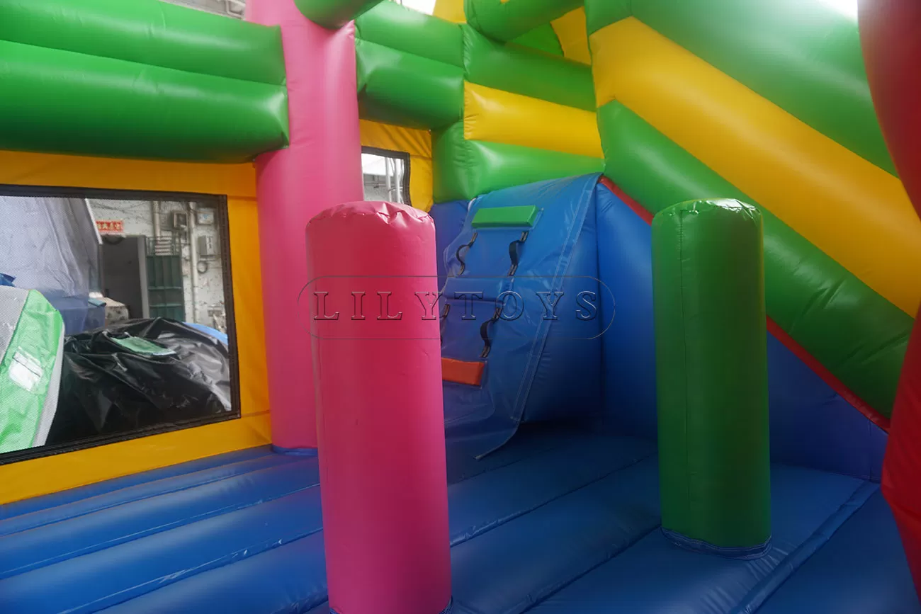 top quality trampoline air inflatable bouncing castle commercial use