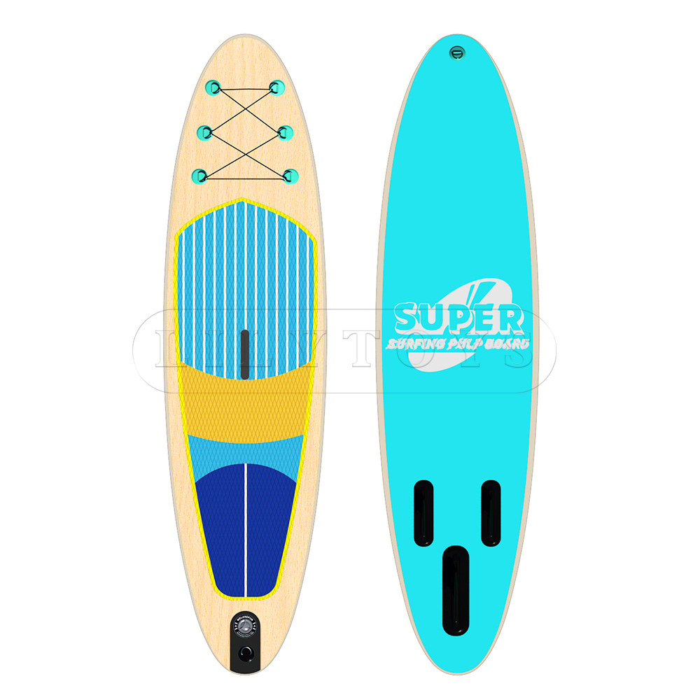 wood grain inflatable sup paddle board