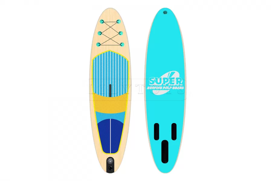 wood grain inflatable sup paddle board