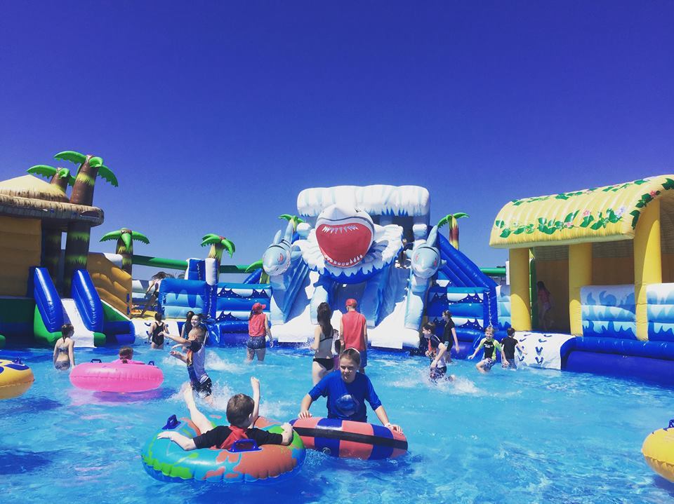 inflatable water park in Australia