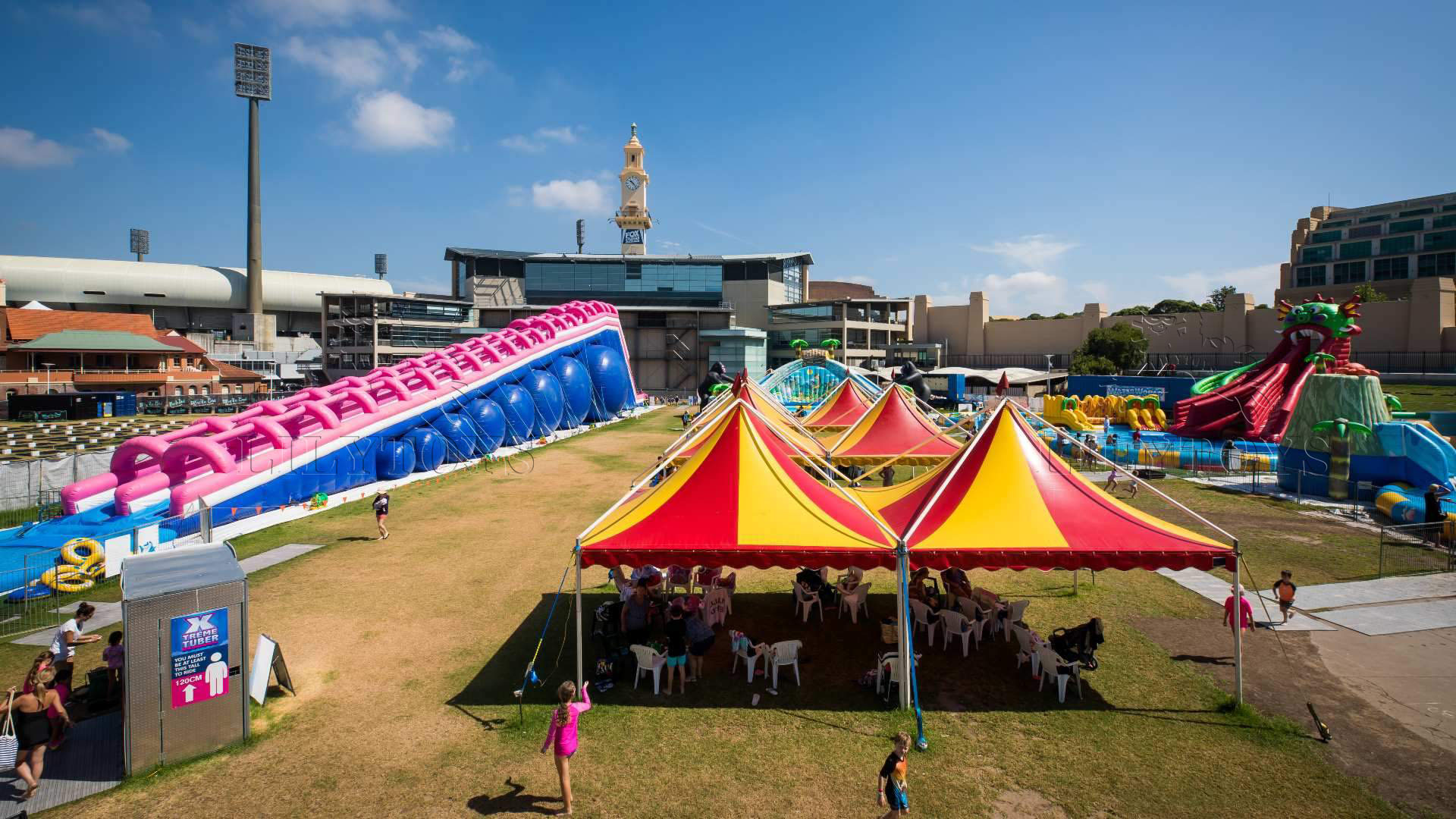 inflatable water park in Australia