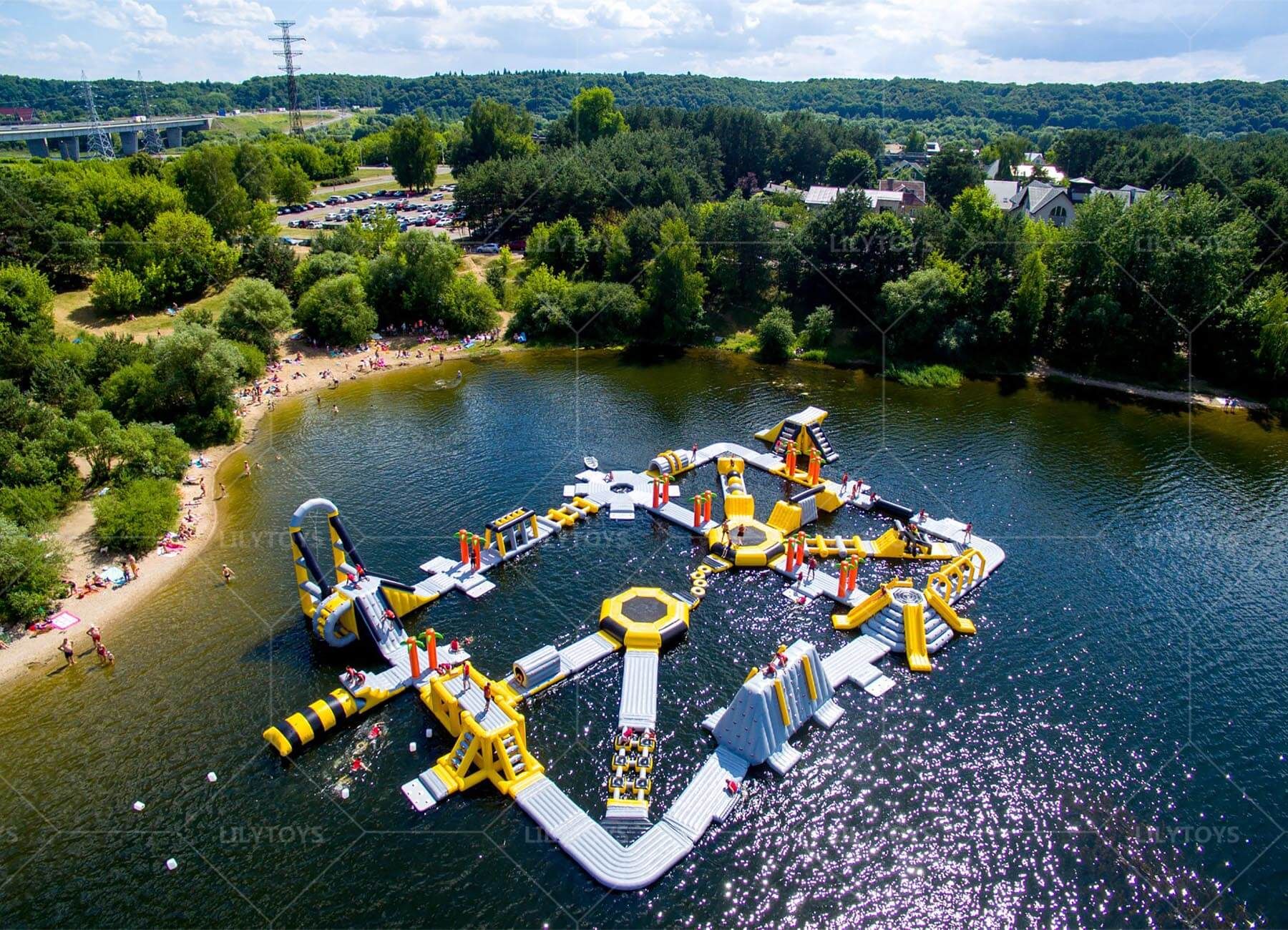 lake water park obstacle course for sale