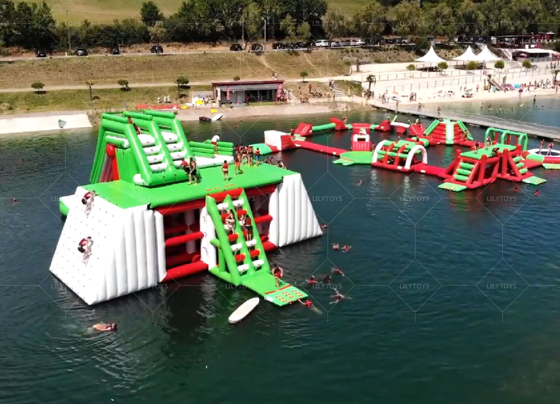 auqa fun park for lake aqua park