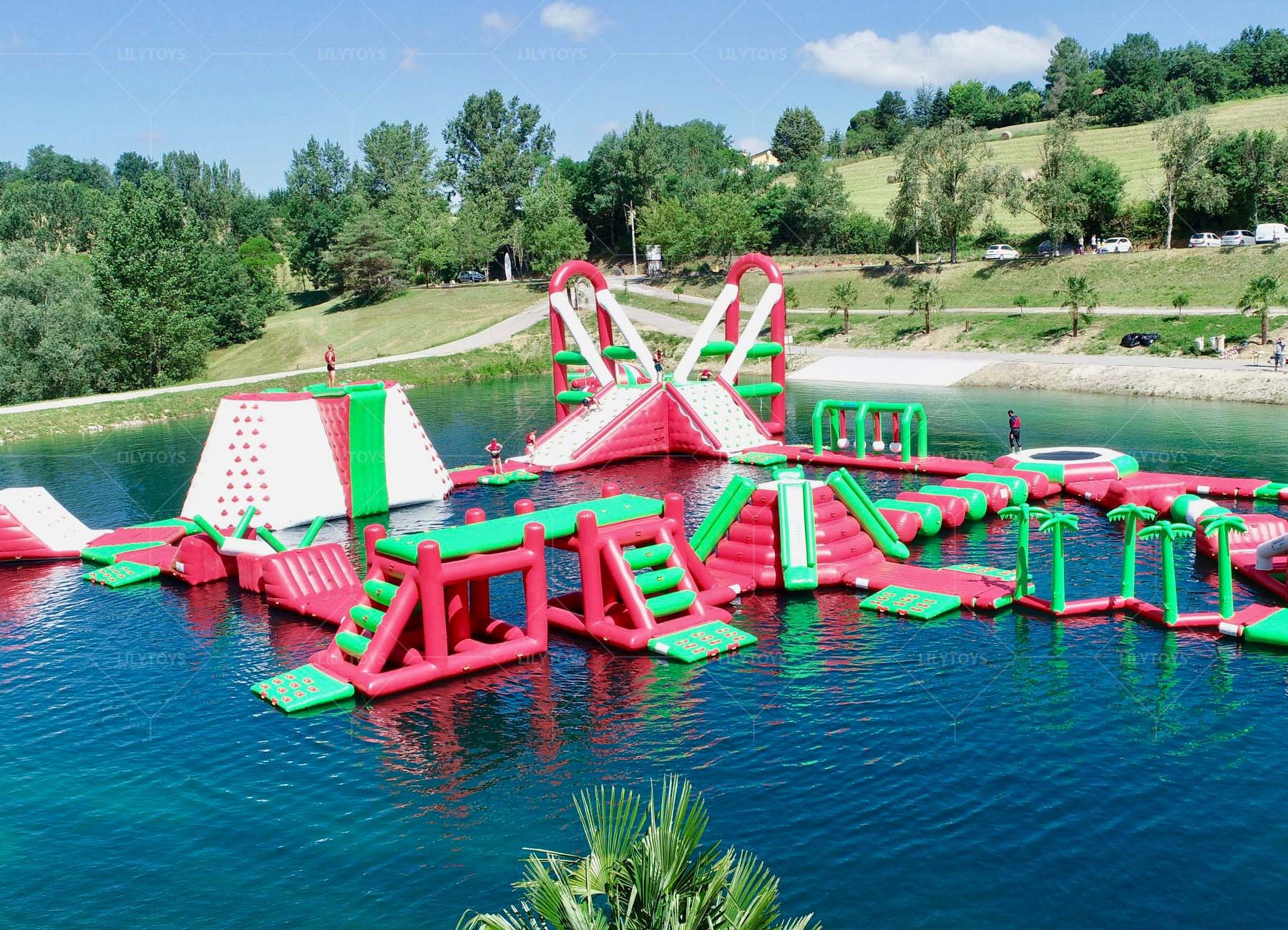 auqa fun park for lake aqua park