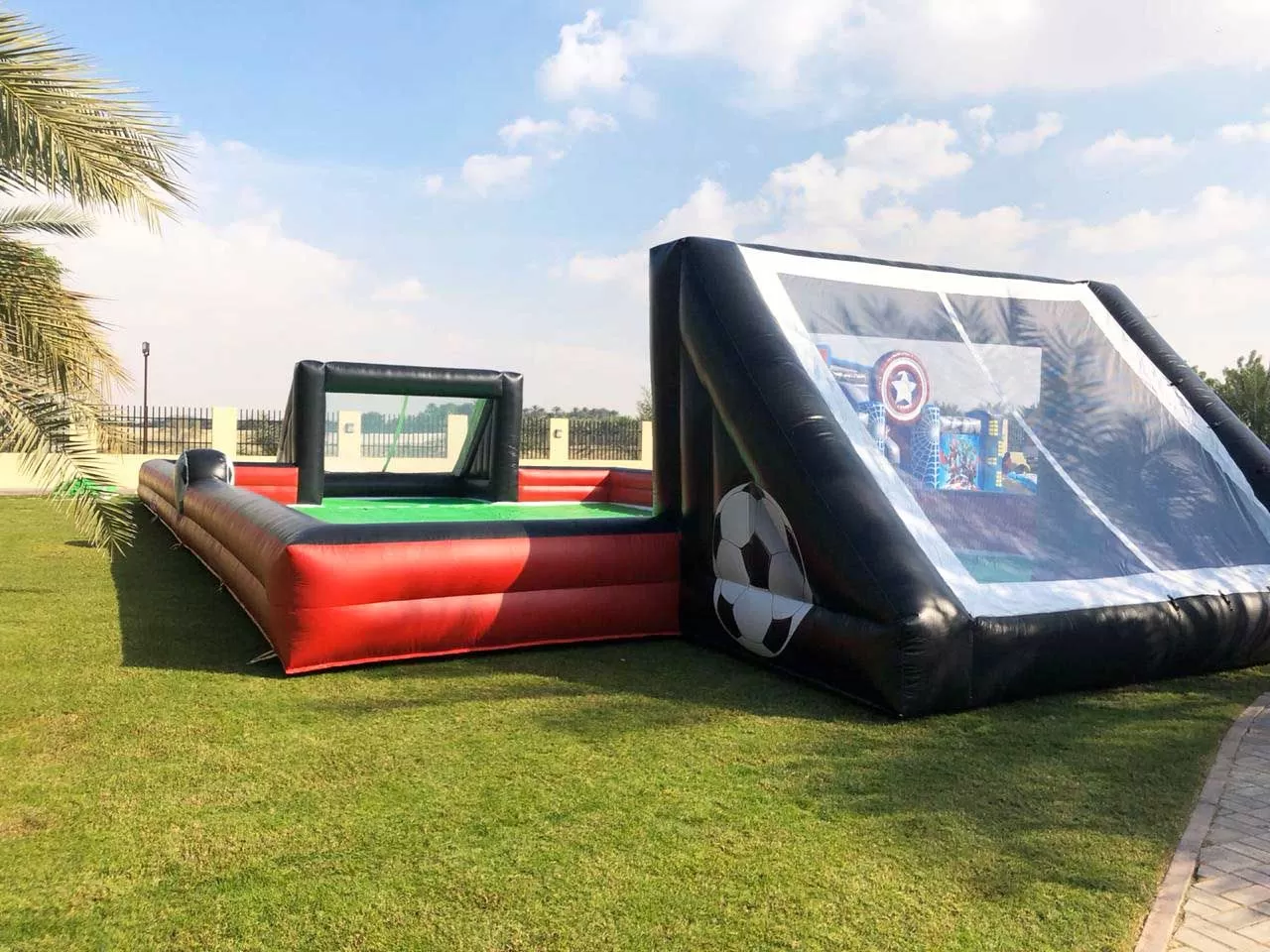 inflatable football area for kids