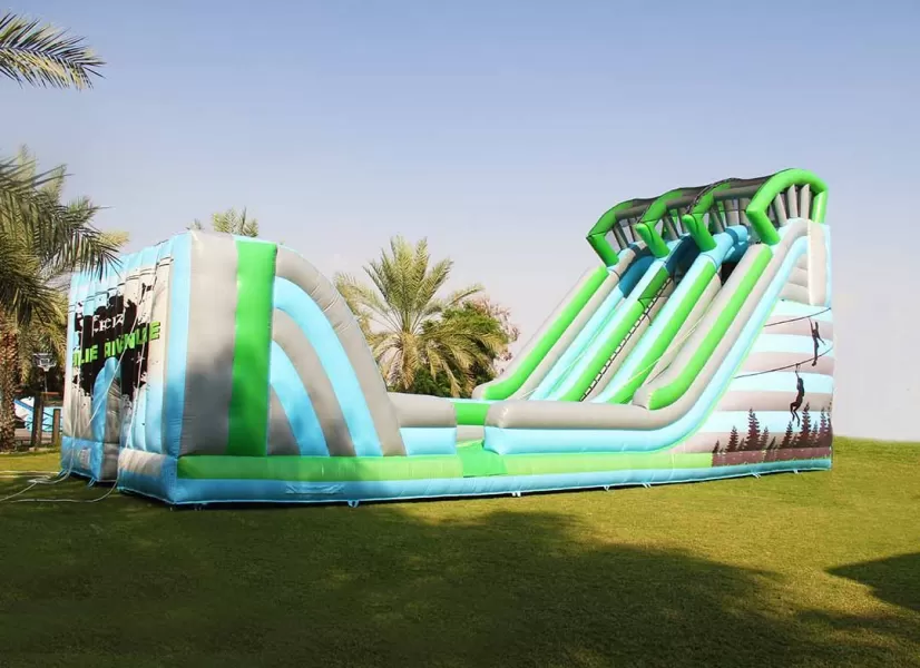 inflatable zipline