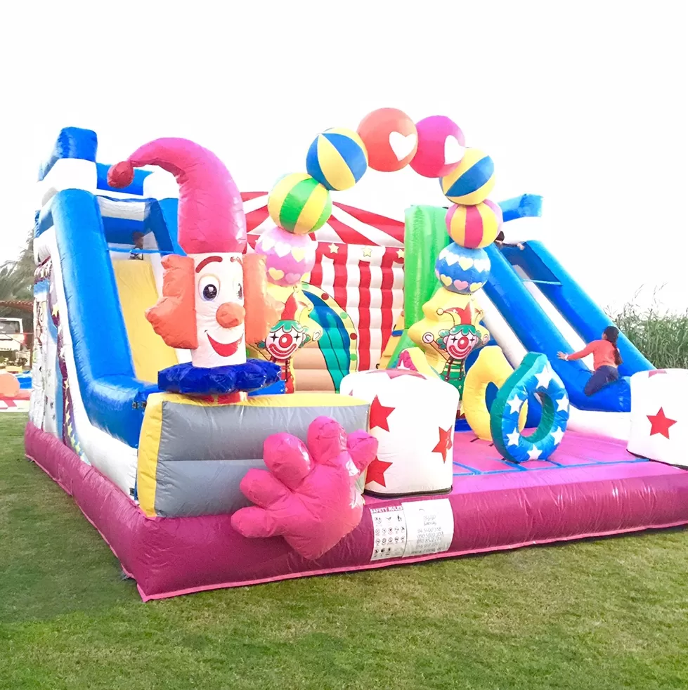 inflatable jumping bouncer slide