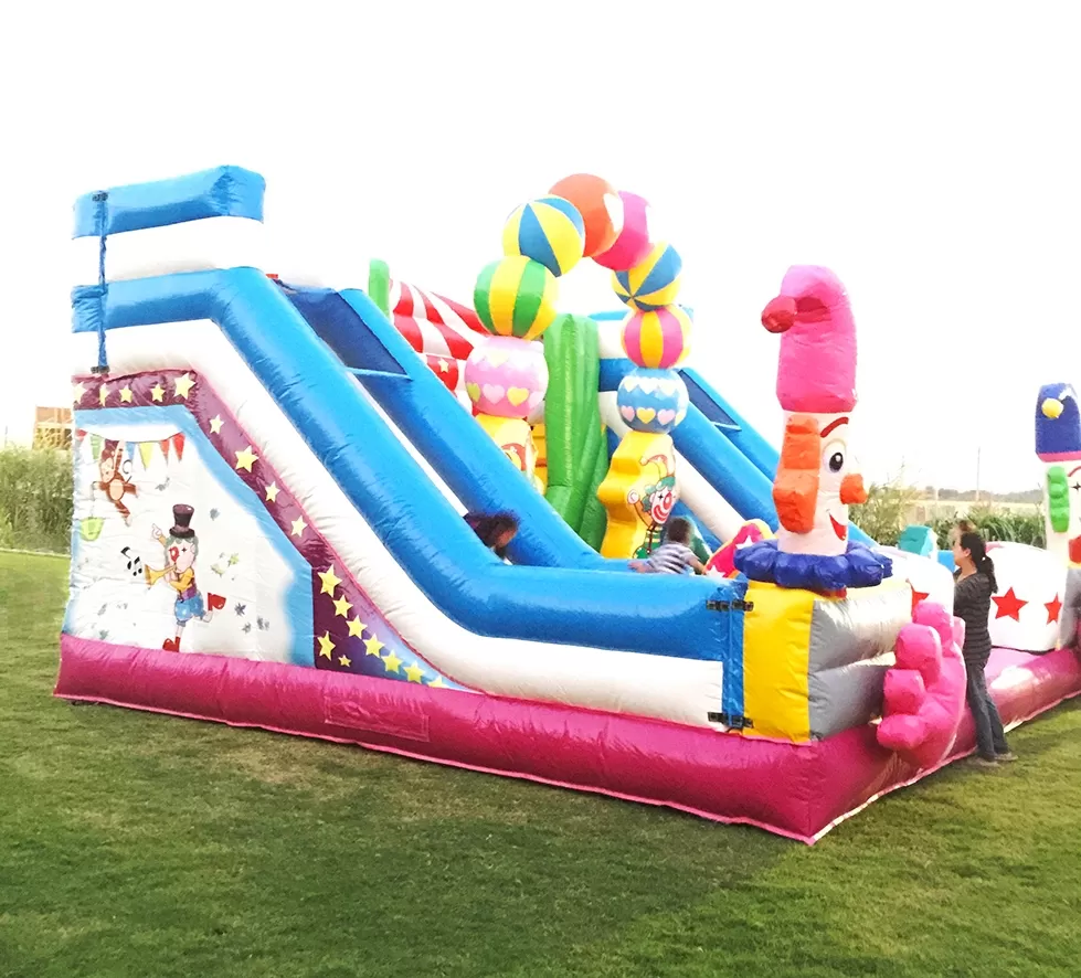 inflatable jumping bouncer slide