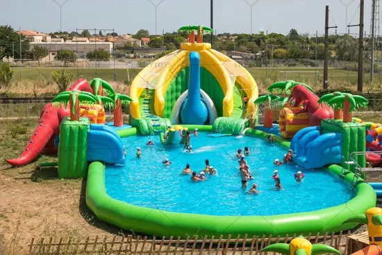 Large Inflatable Water Slides, Inflatable Dual Lane Slides