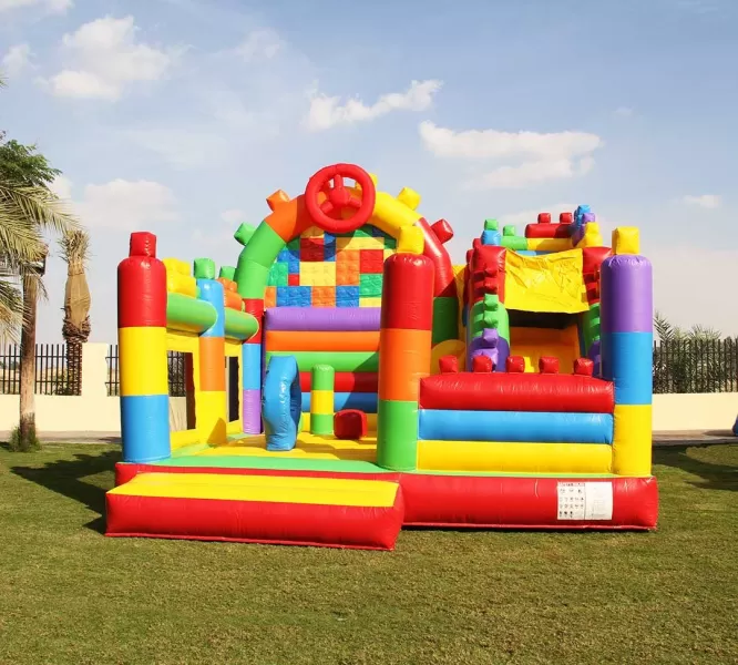 kids inflatable bounce jumping castle with slide