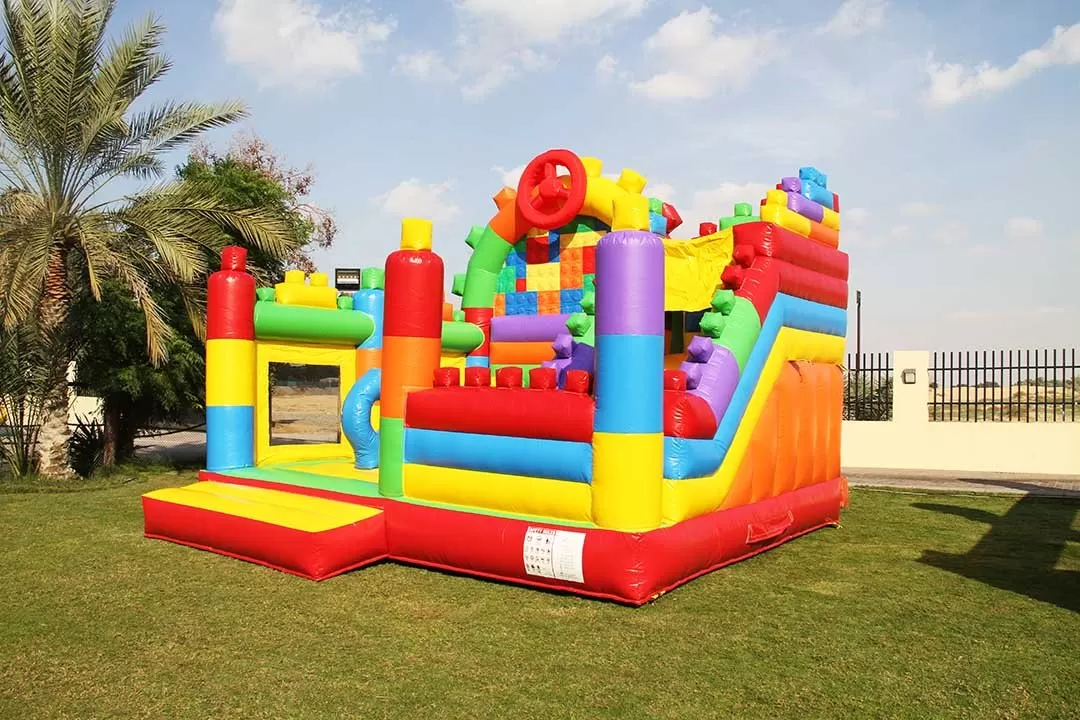kids inflatable bounce jumping castle with slide